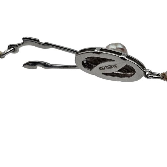 Freshwater Pearl Multicolored Necklace with Sterling Silver Clasp - Picture 6 of 7